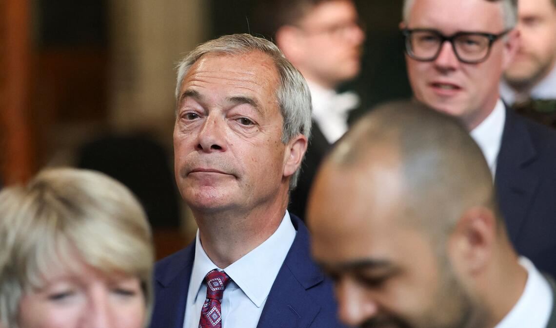 Rechtspopulist Nigel Farage sieht einen umgekehrten George-Floyd-Moment gekommen. (Archivfoto)