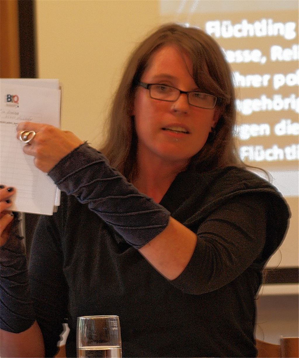 Referentin Laura Gudd.