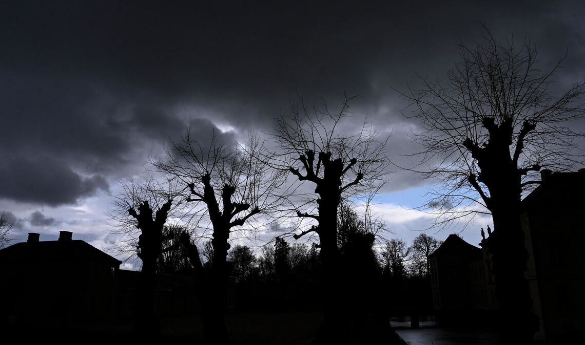 Regenwolken am Himmel