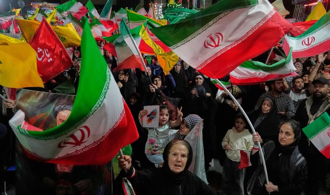 Regierungsnahe Demonstranten im Iran.
