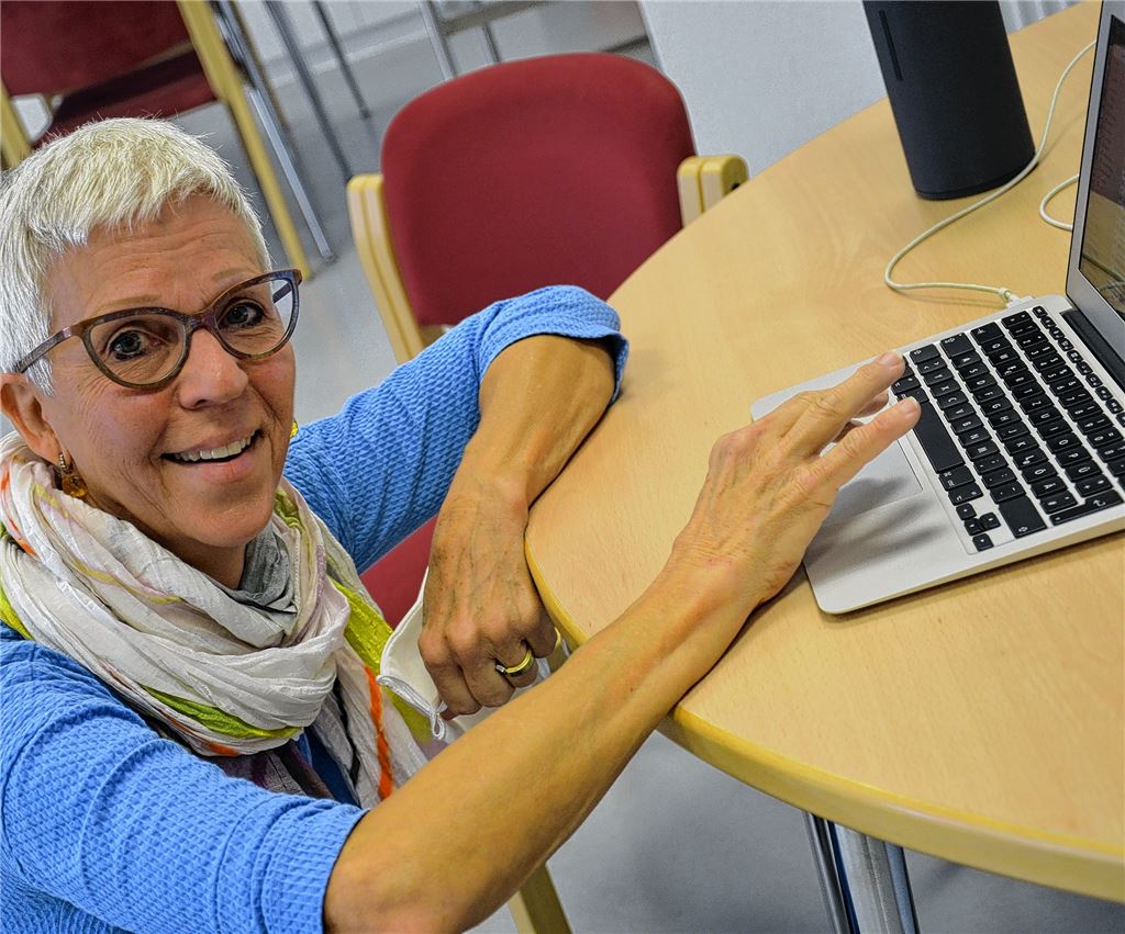 Reha-Tanzlehrerin Ulrike Stohler ist in mehrfacher Hinsicht für den guten Ton verantwortlich.