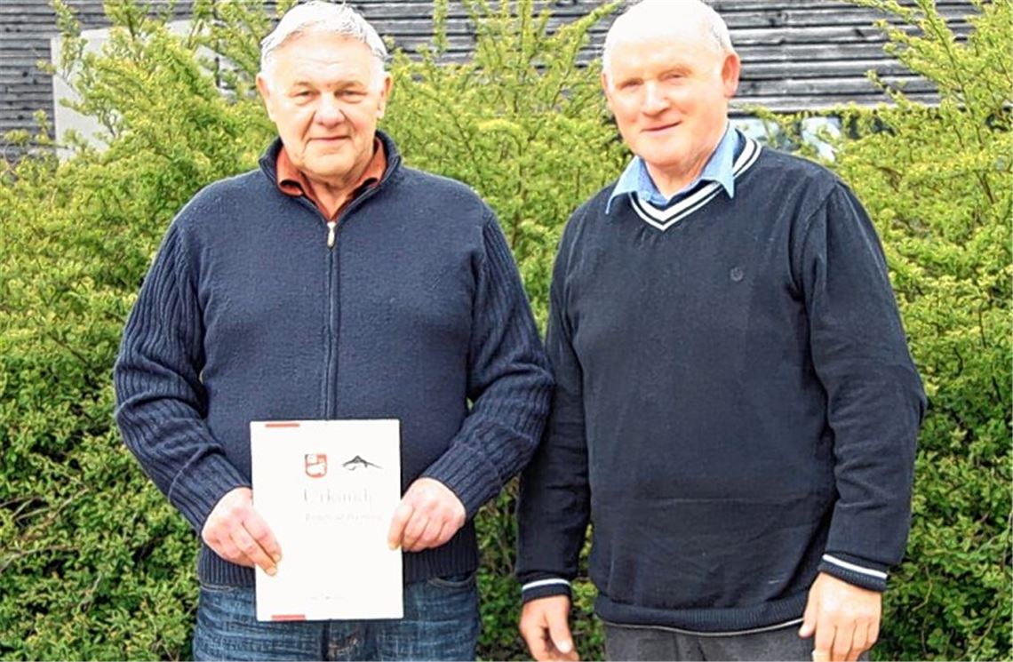 Höchste Ehrung für Ölbronner Züchter