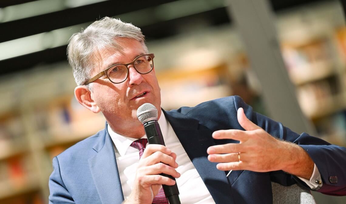 Reizfigur für Filmstudierende: Kulturstaatsminister Wolfram Weimer.