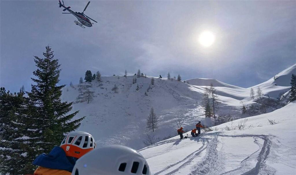 Rettungseinsatz am Filzmooshörndl in Großarl.