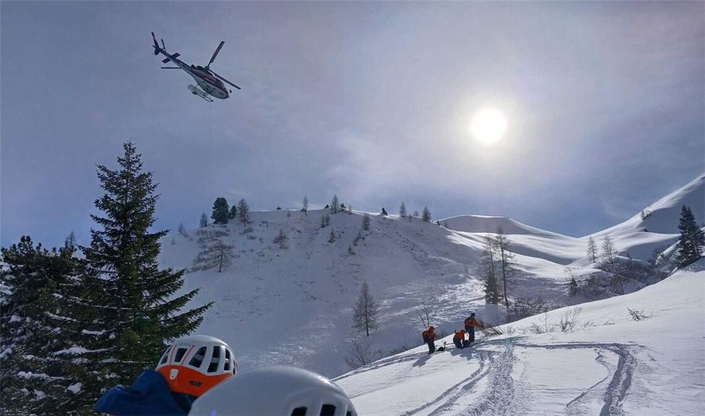 Rettungseinsatz am Filzmooshörndl in Großarl. (Archivbild)