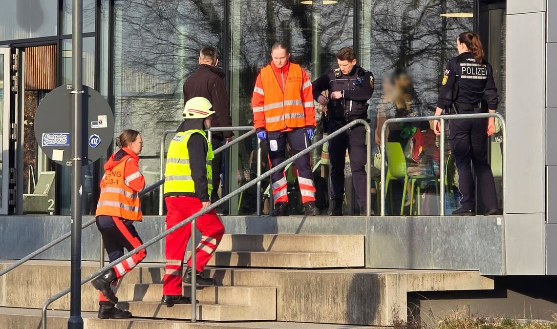 Rettungskräfte im Großeinsatz