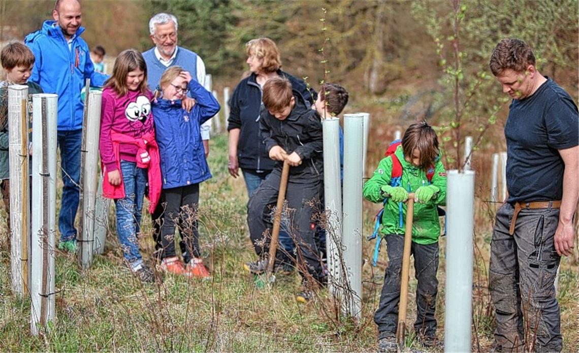 Schüler pflanzen rund 200 Bäume