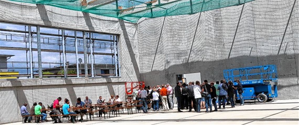Lindachhalle: Alles im Plan
