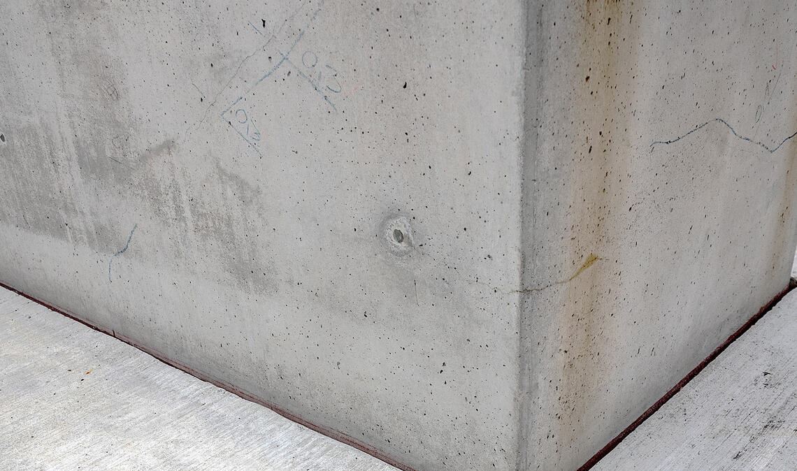 Risse im Beton standen bereits 2023 unter Beobachtung. Foto; Archiv