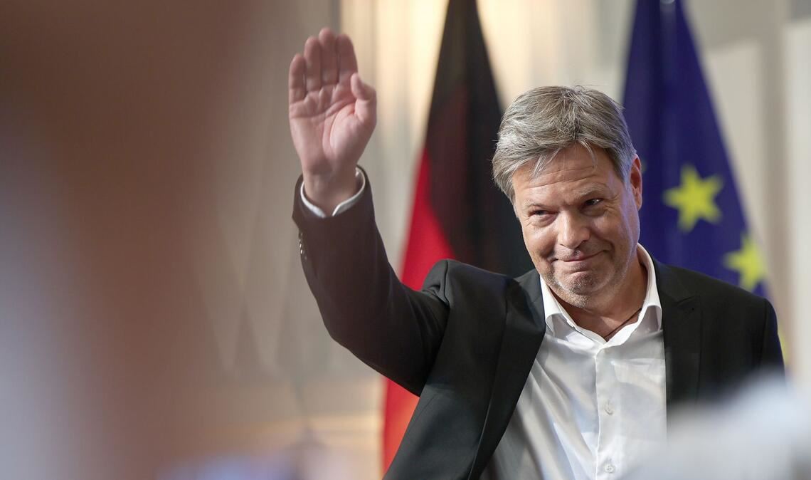 Robert Habeck, hier beim Abschied aus dem Bundeswirtschaftsministerium, verlässt nun auch den Bundestag.