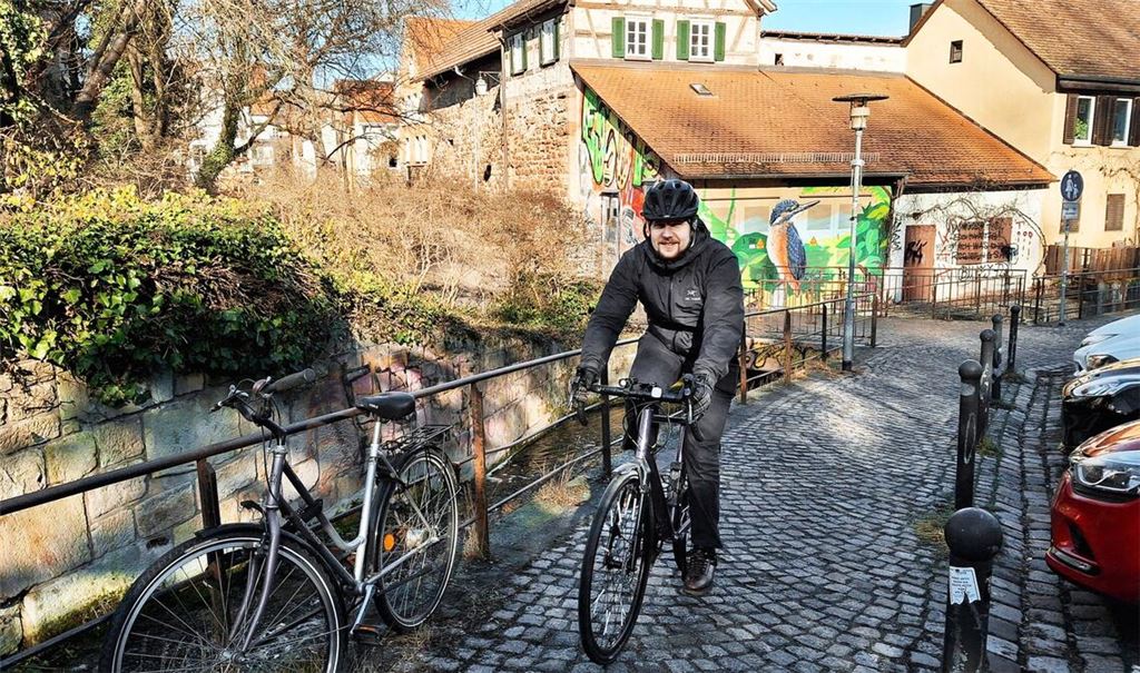 Roland Böttger findet Tübingen für Radler ein angenehmes Pflaster.