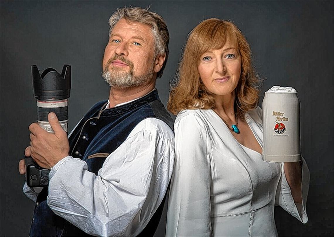 Bier und Bilder in der Brauerei