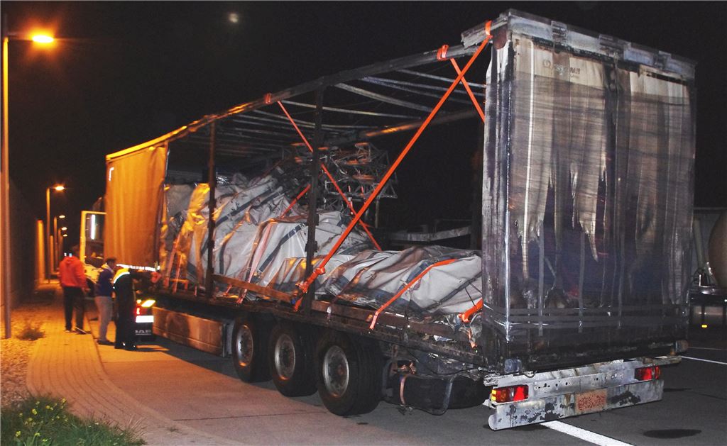 Rollende Zeitbombe.  Foto: Polizei