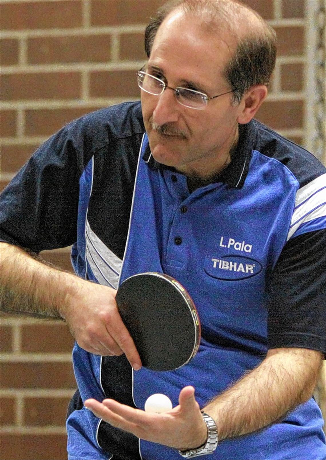 Routinier Livis Pala gelingen als einzigem Illinger zwei Einzelsiege gegen Oberderdingen. Foto: eig