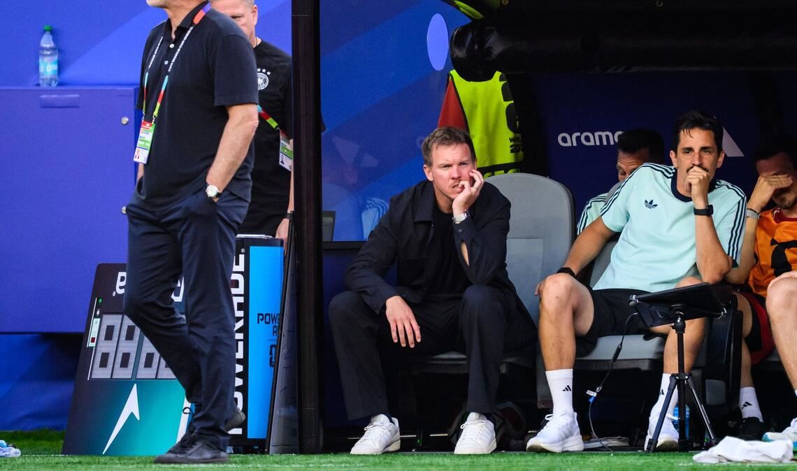 Rudi Völler und Julian Nagelsmann sind fassungslos nach dem WM-Aus.