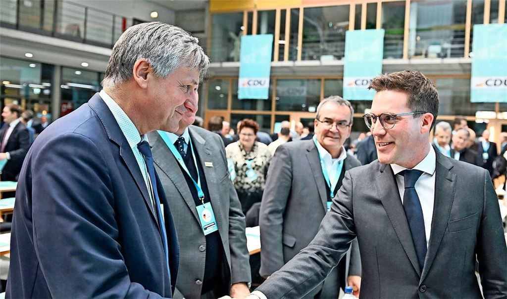 Rülke sucht die Nähe zum CDU-Mann Manuel Hagel (rechts).