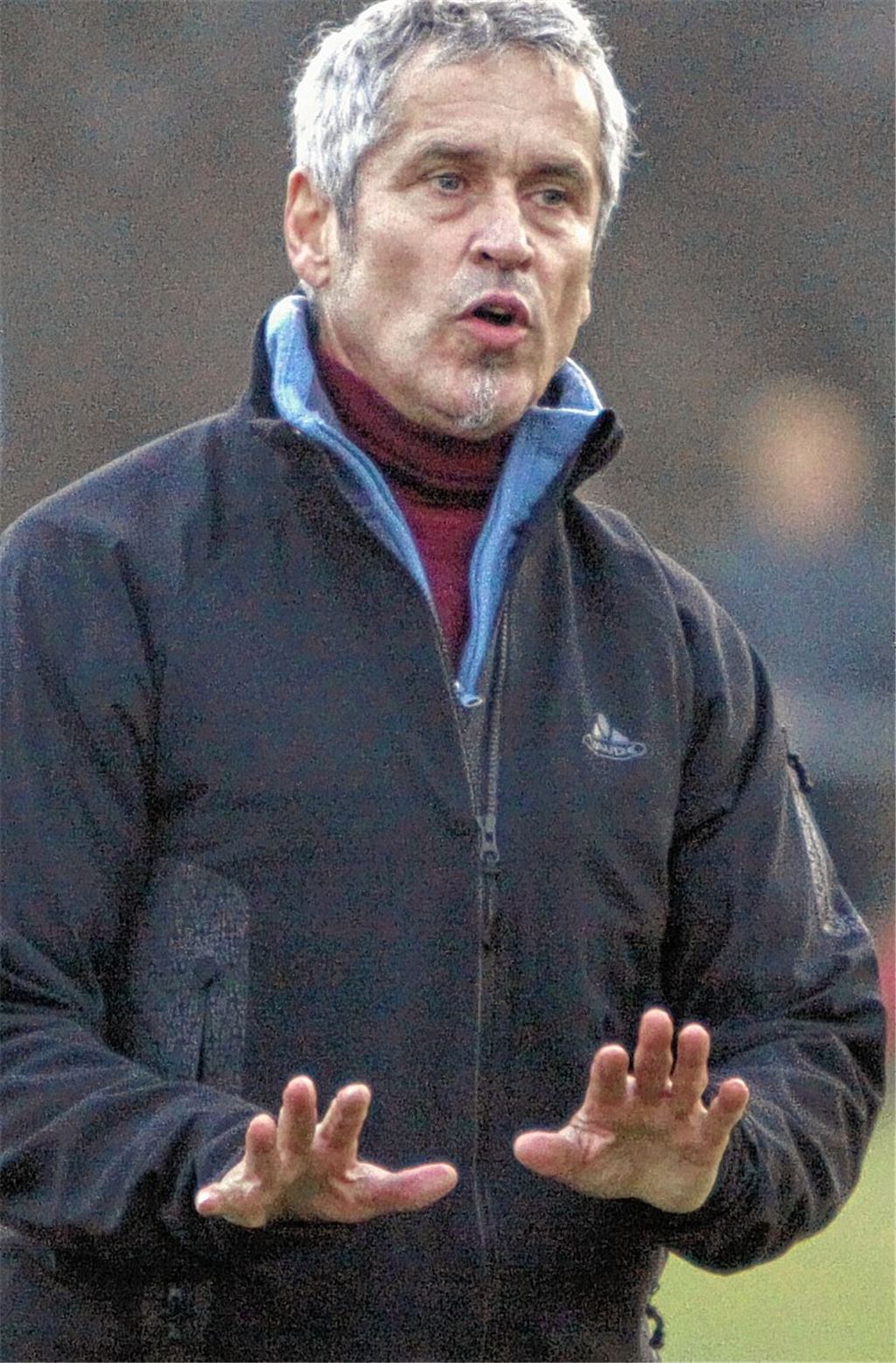 Ruhe bewahren! Obwohl es für den FV Knittlingen in der Liga zuletzt nicht mehr rund lief, glaubt Eberhard Braun an den Einzug ins Halbfinale . Archivfoto: Eigner