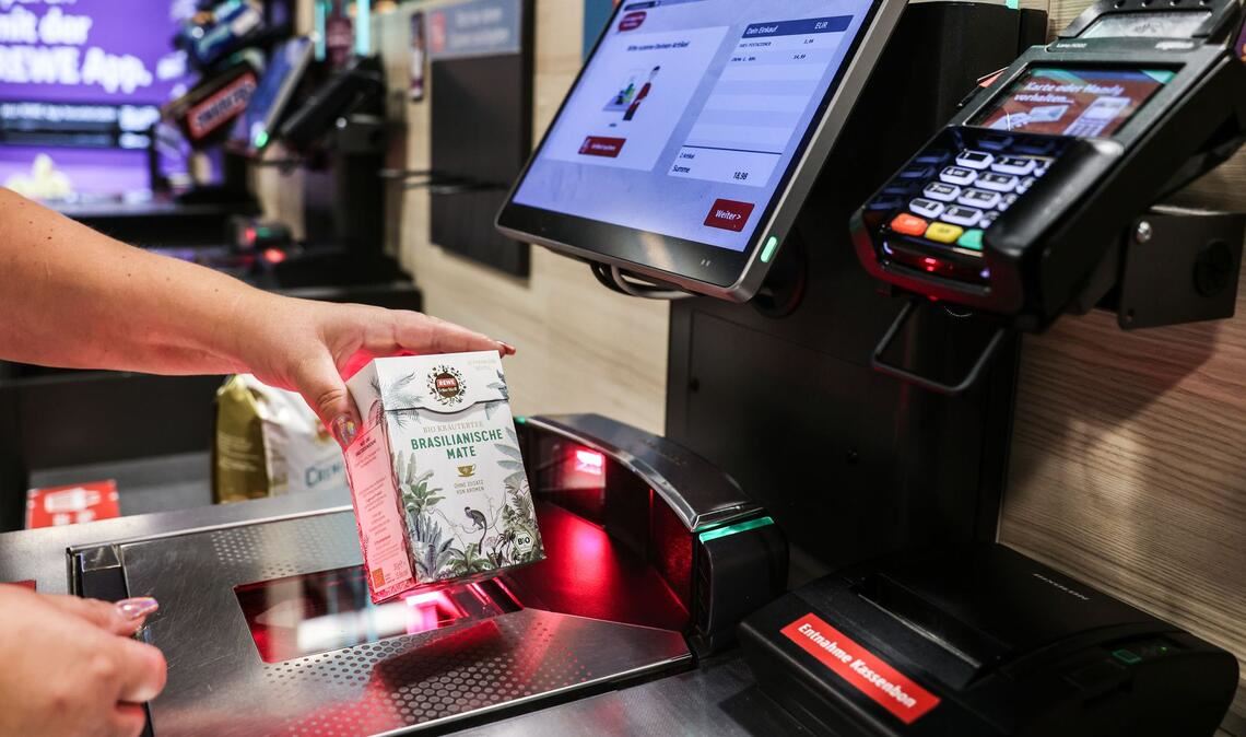 SB-Kassen sind im deutschen Einzelhandel inzwischen weit verbreitet.