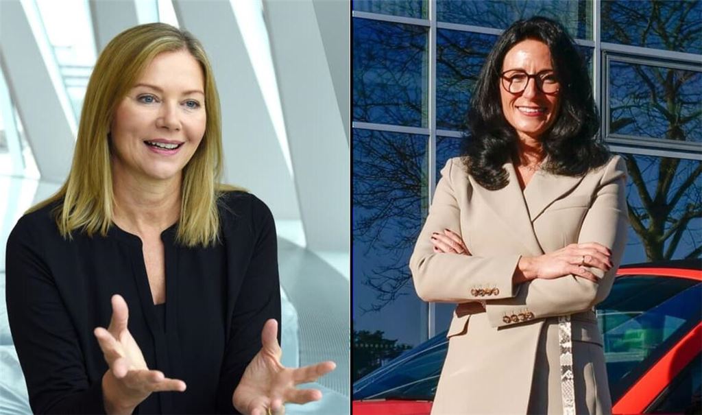 Sabine Kohleisen und Barbara Frenkel (von links) waren im Vorstand von Dax-Unternehmen und beteiligen sich nun an einem Mentoring-Programm für Frauen in der Autoindustrie.