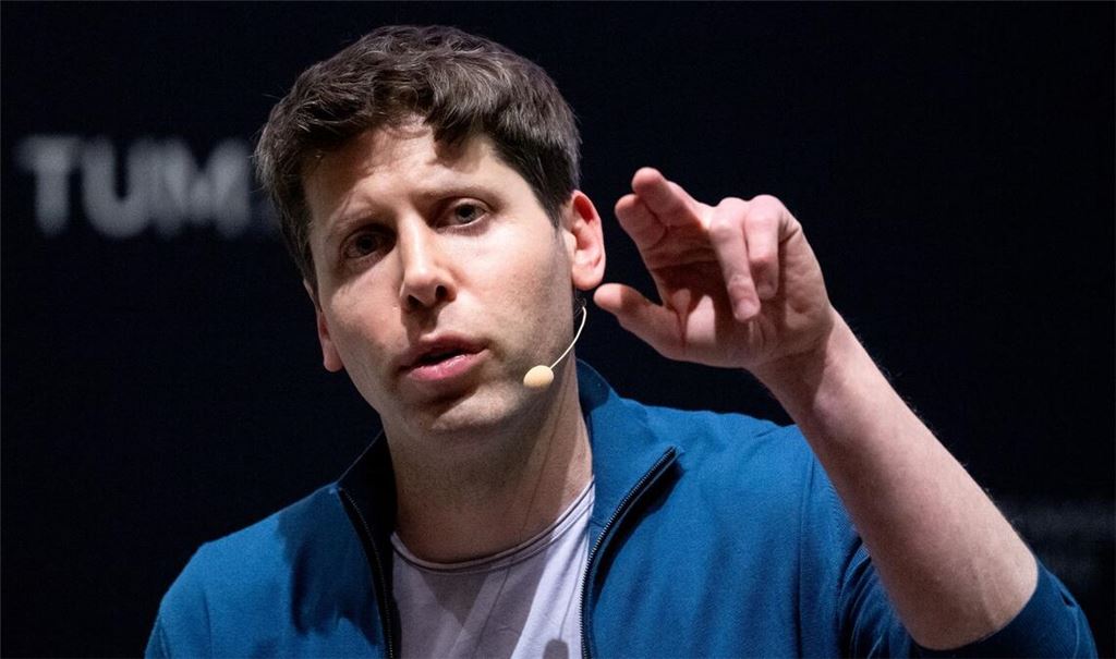 Sam Altman während einer Podiumsdiskussion an der Technischen Universität München.