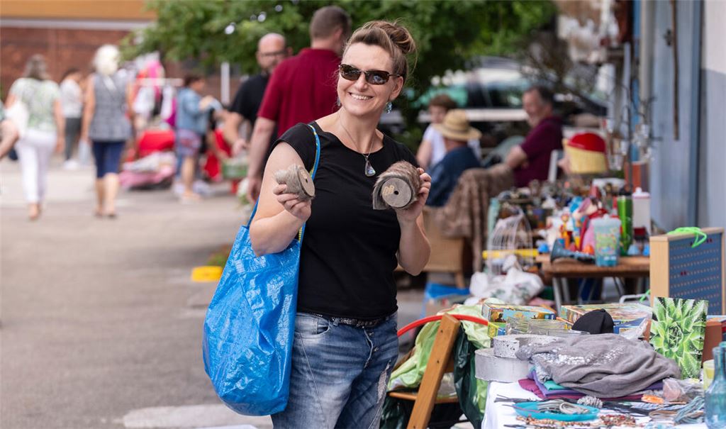 Sandra Dütsch weiß schon, wofür sie ihre Neuerwerbung nutzen will. Foto: Fotomoment