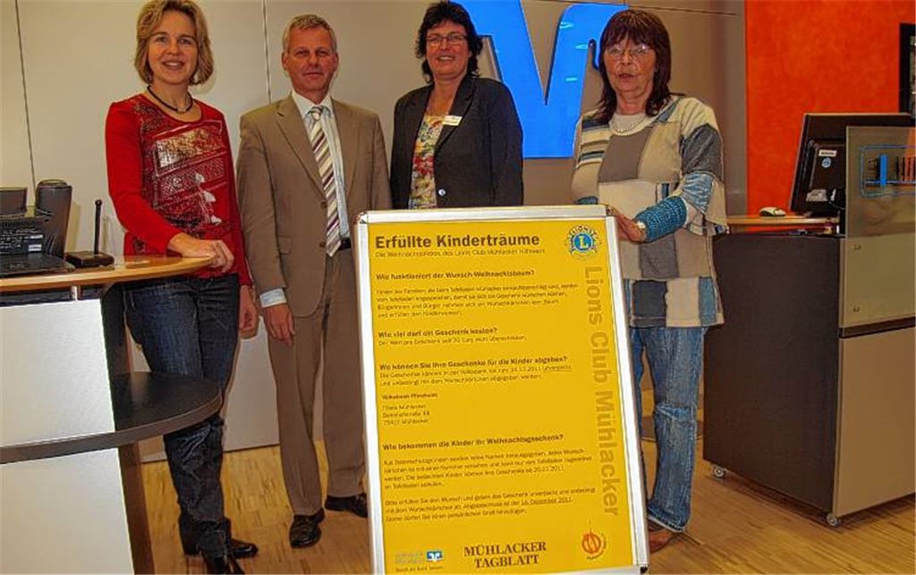 Sandra Sailer (v.li.), Thomas Knapp, Susanne Kimmich und Erika van Luijk freuen sich auf die Neuauflage der Aktion.