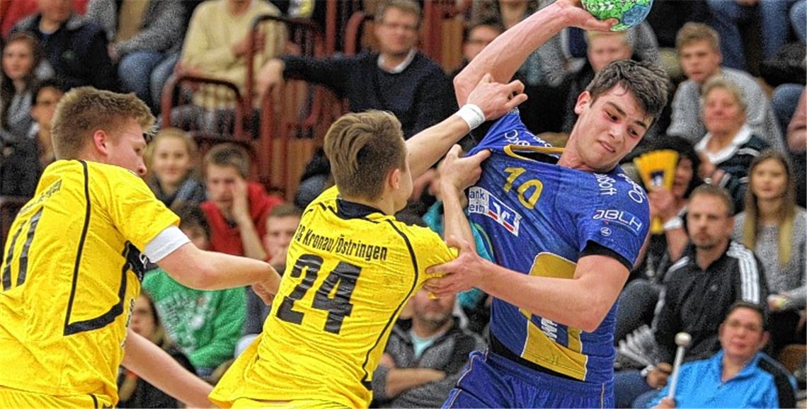 Sandro Münch (re.) hat sich bei den A-Junioren der SG Pforzheim/Eutingen zuletzt besonders schnell weiterentwickelt. Fotos: Rubner