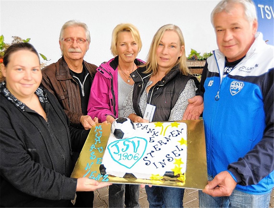 Eine TSV-Torte als Dankeschön Eine TSV-Torte als Dankeschön