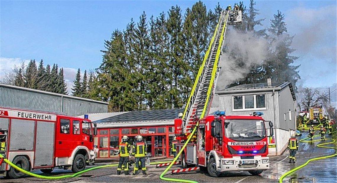 Sauna brennt