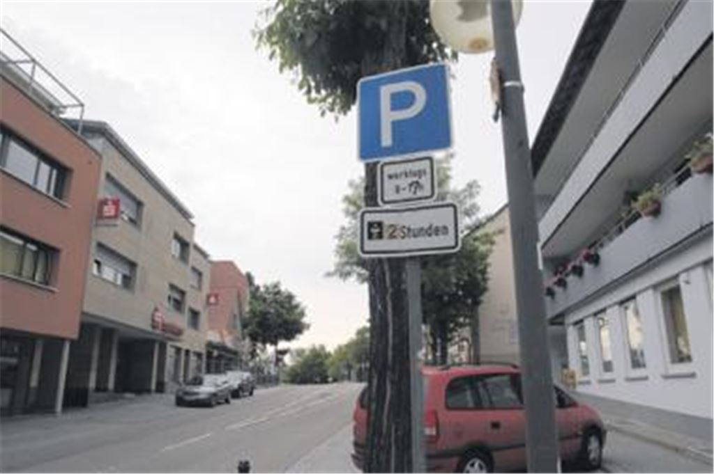 Schild an der Stuttgarter Straße. Foto: Becker