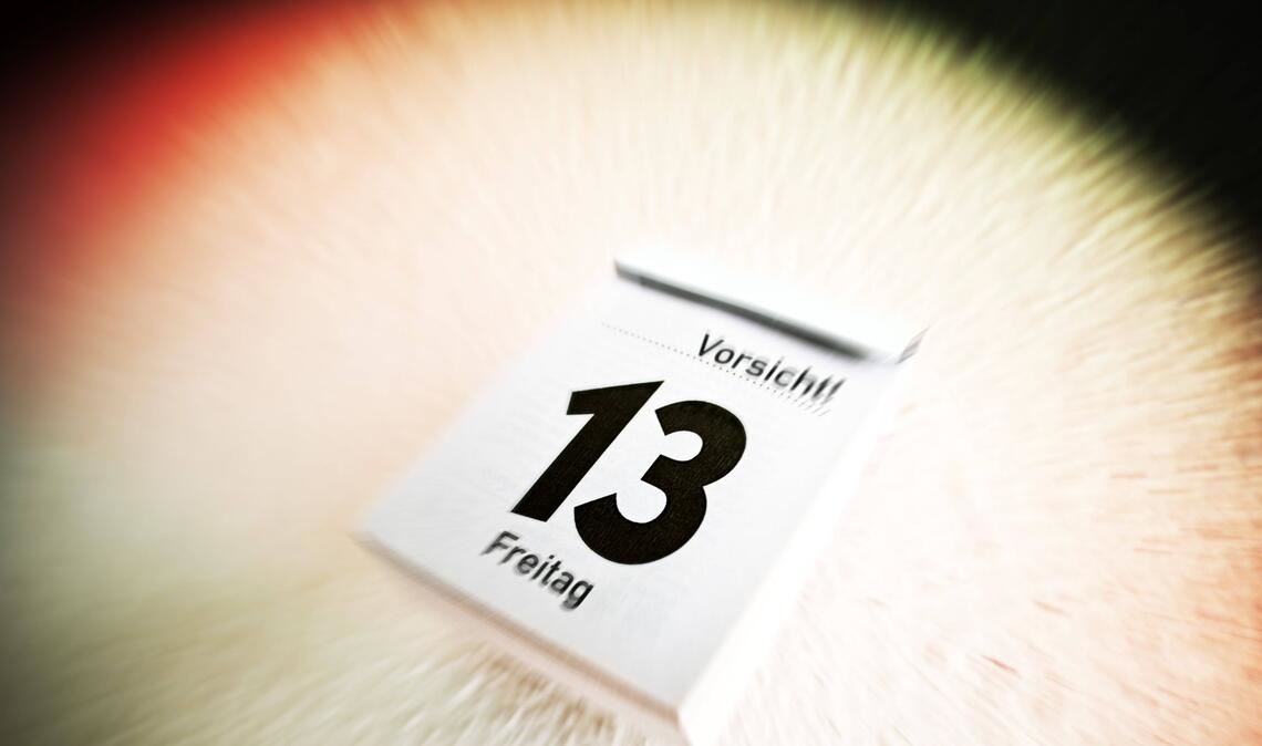 Schlimmer geht’s nimmer: 2026 ist gleich dreimal Freitag, der 13.