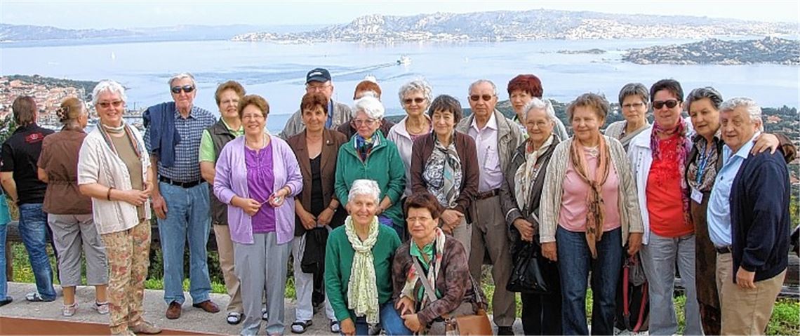 Schöne und erlebnisreiche Tage auf Sardinien: die Reisegruppe der Deutsch-Italienischen Gesellschaft mit Präsident Hermann Fasching (re.).