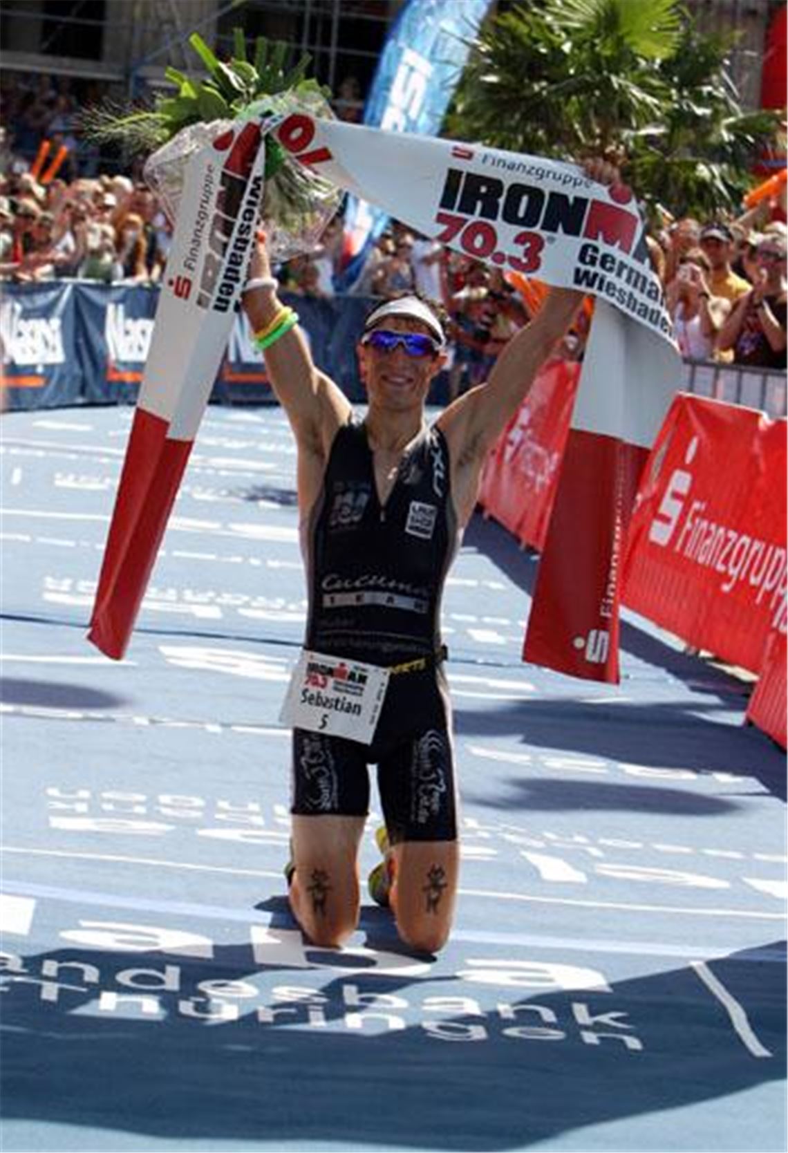 Schon 2009 triumphierte Sebastian Kienle in Wiesbaden. Seit dem vergangenen Jahr gilt der Mitteldistanz-Triathlon in der hessischen Landeshauptstadt zugleich als Europameisterschaft. Da will der 27-Jährige aus Knittlingen diesmal den Titel holen. 
Archivfoto: Roskaritz