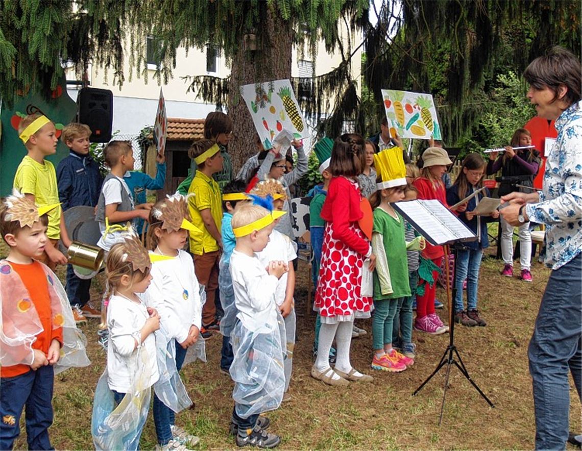 Schon die Jüngsten werden von der St.-Andreas- Gemeinde in Dürrmenz in den Tag der Schöpfung einbezogen. Foto: Filitz