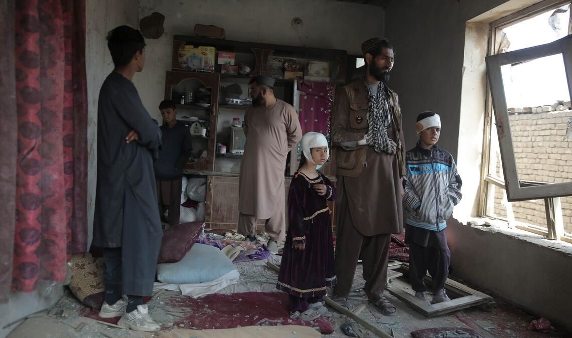 Schon in den letzten Tagen wurden Häuser in Kabul bei pakistanischen Luftangriffen beschädigt. (Archivbild)