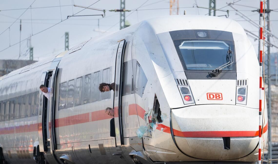 Schreck auf der ICE-Strecke Fulda-Hanau.