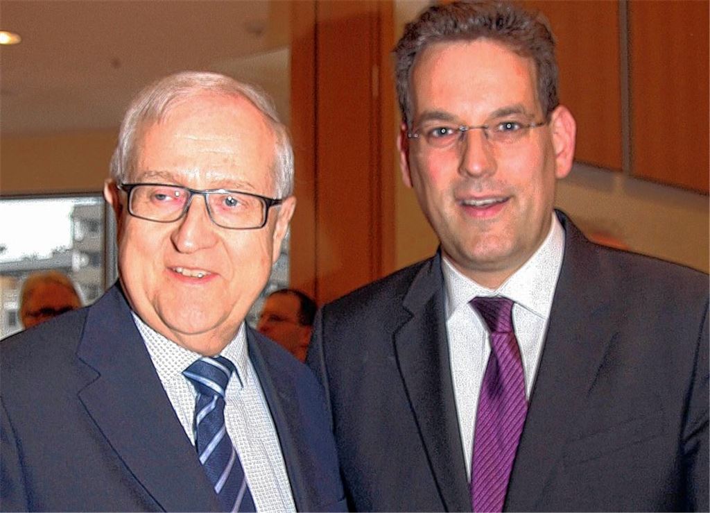 Schulter an Schulter: Rainer Brüderle (li.) und Abgeordneter Erik Schweickert.