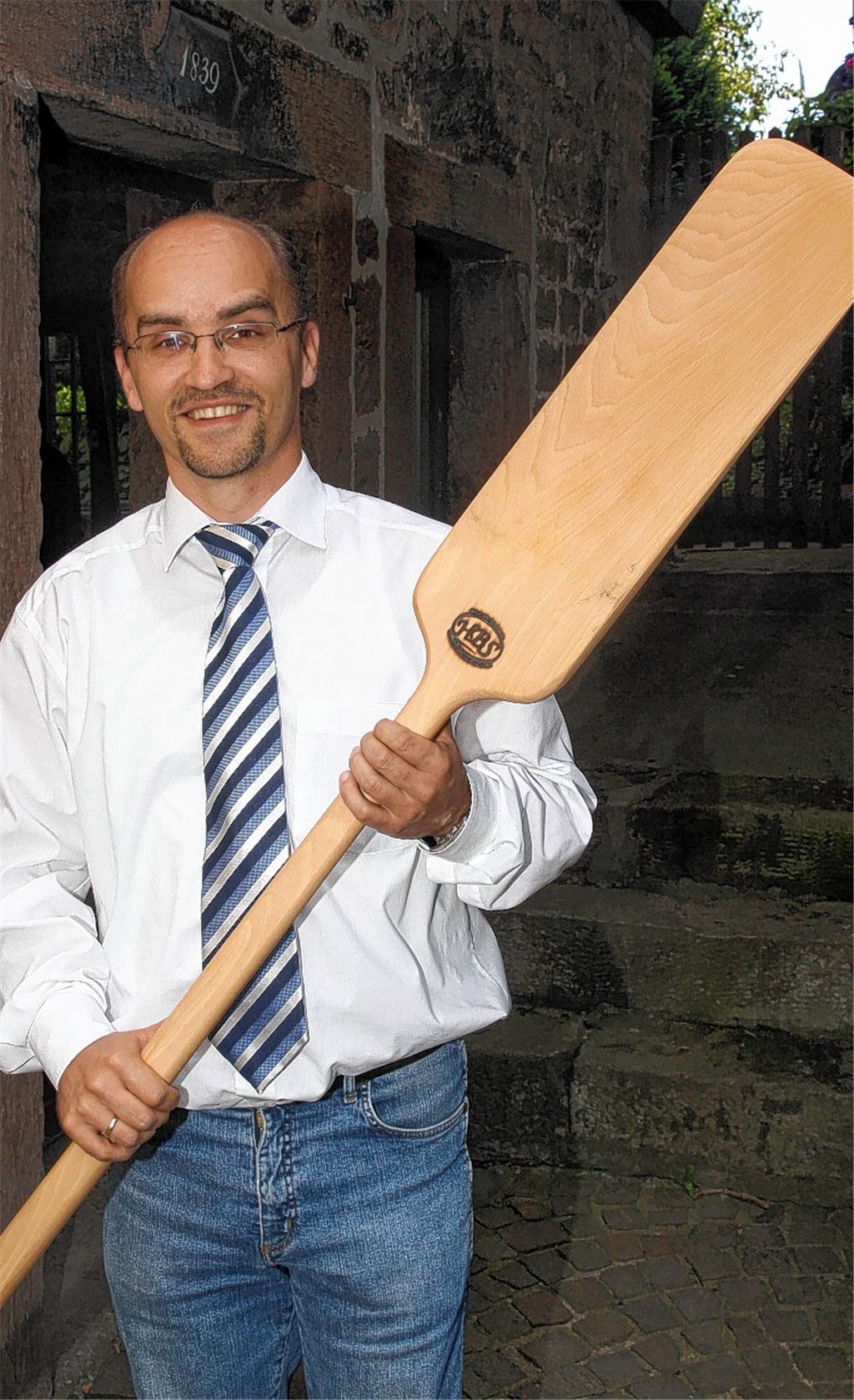Schultes Harald Eiberger – hier beim Schützinger Backhausfest – hat gestern seine erneute Kandidatur angekündigt. Foto: Archiv Hansen