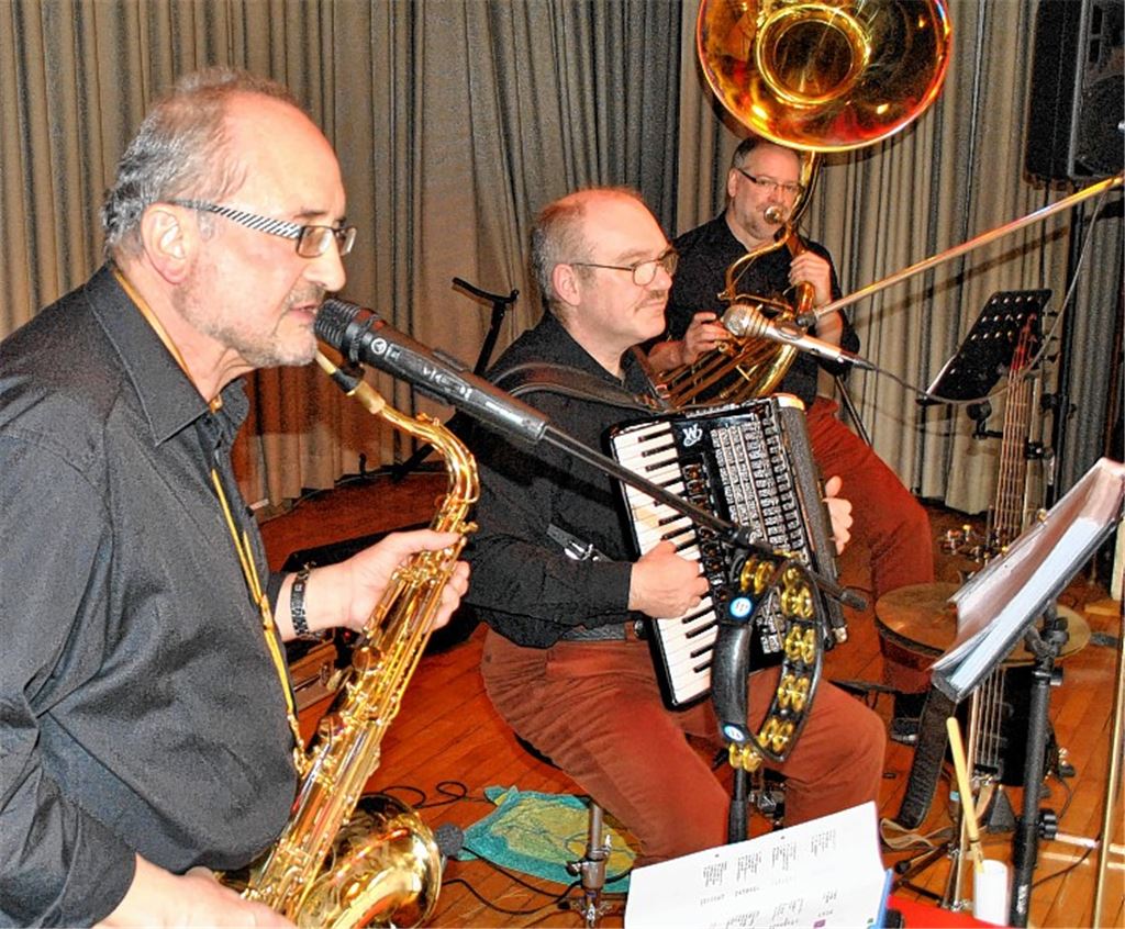 Schwungvoll: die „Schwoba-Jazzer“.Foto: eld