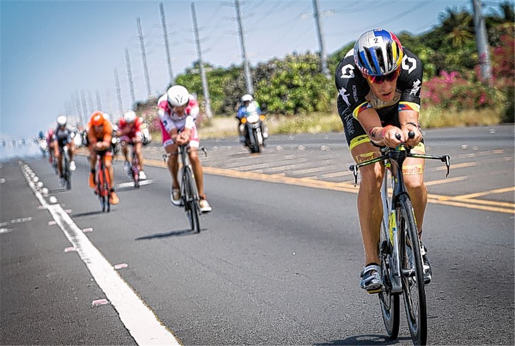 Ironman Hawaii gleich nach dem Torwandschießen