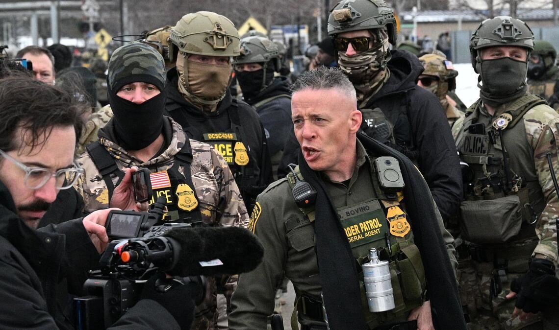 Sein rabiates Auftreten verschaffte Bovino Anerkennung bei Präsident Trump. (Archivbild)