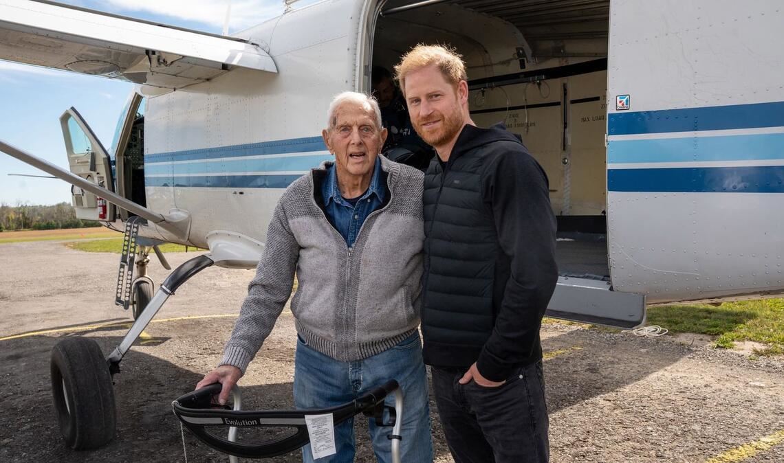 Seine Familie sei glücklich, zurück in Großbritannien zu sein, sagte Prinz Harry in Kanada. 