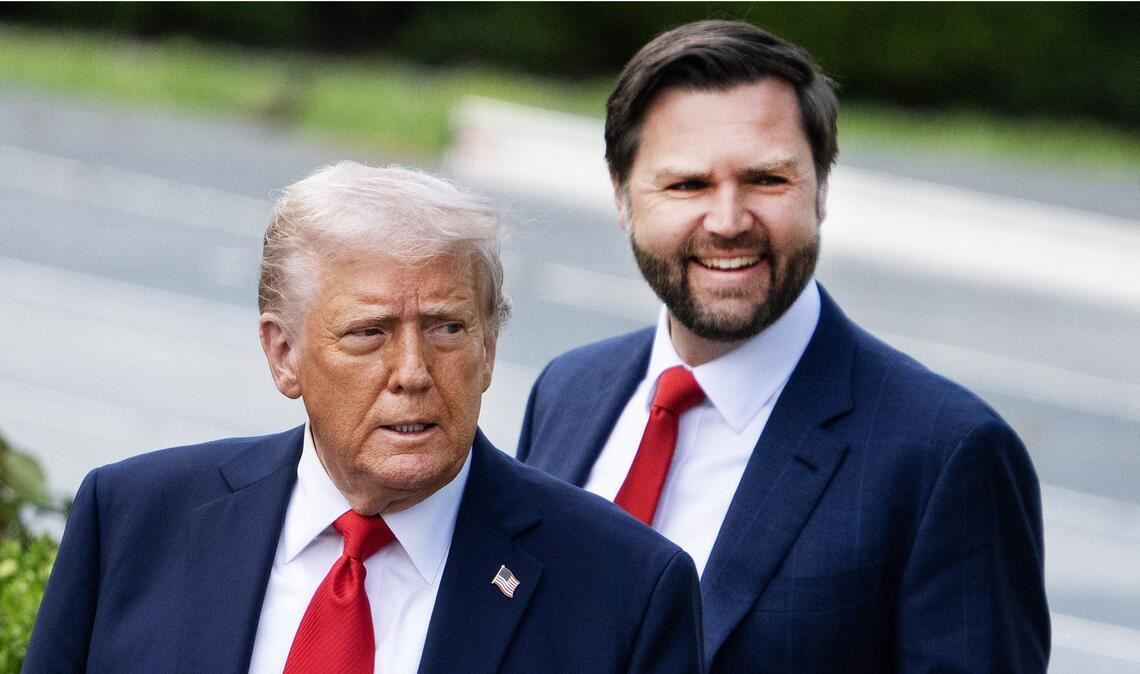 Seit Januar 2025 haben sie das Sagen im Weißen Haus: Präsident Donald Trump und sein Vize JD Vance.
