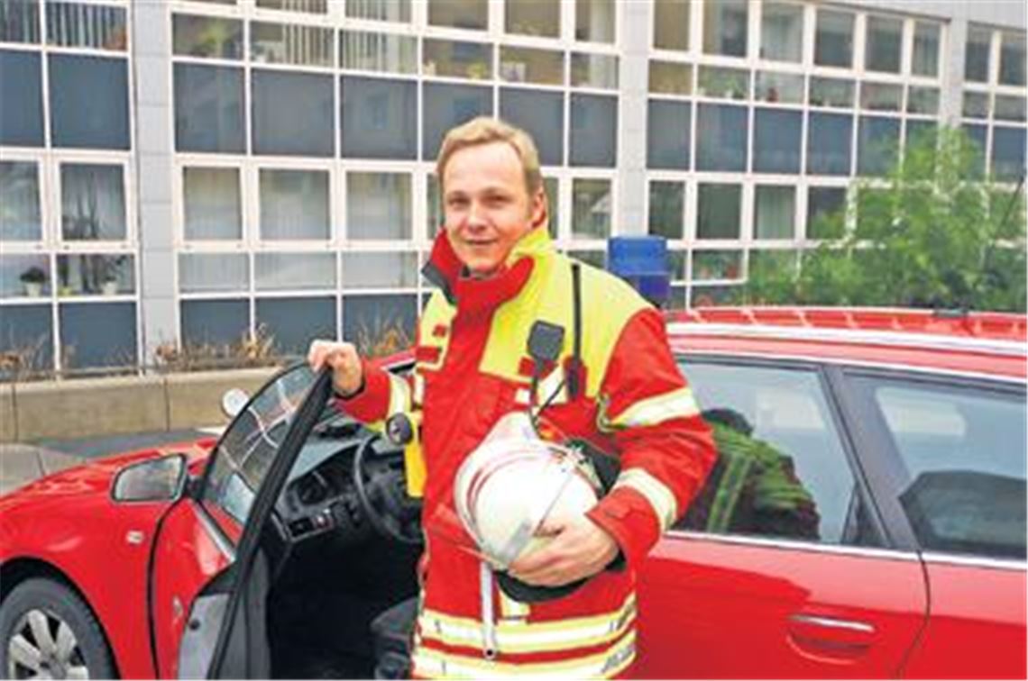 Seit Januar im Amt: Kreisbrandmeister Christian Spielvogel.
Foto: Kollros