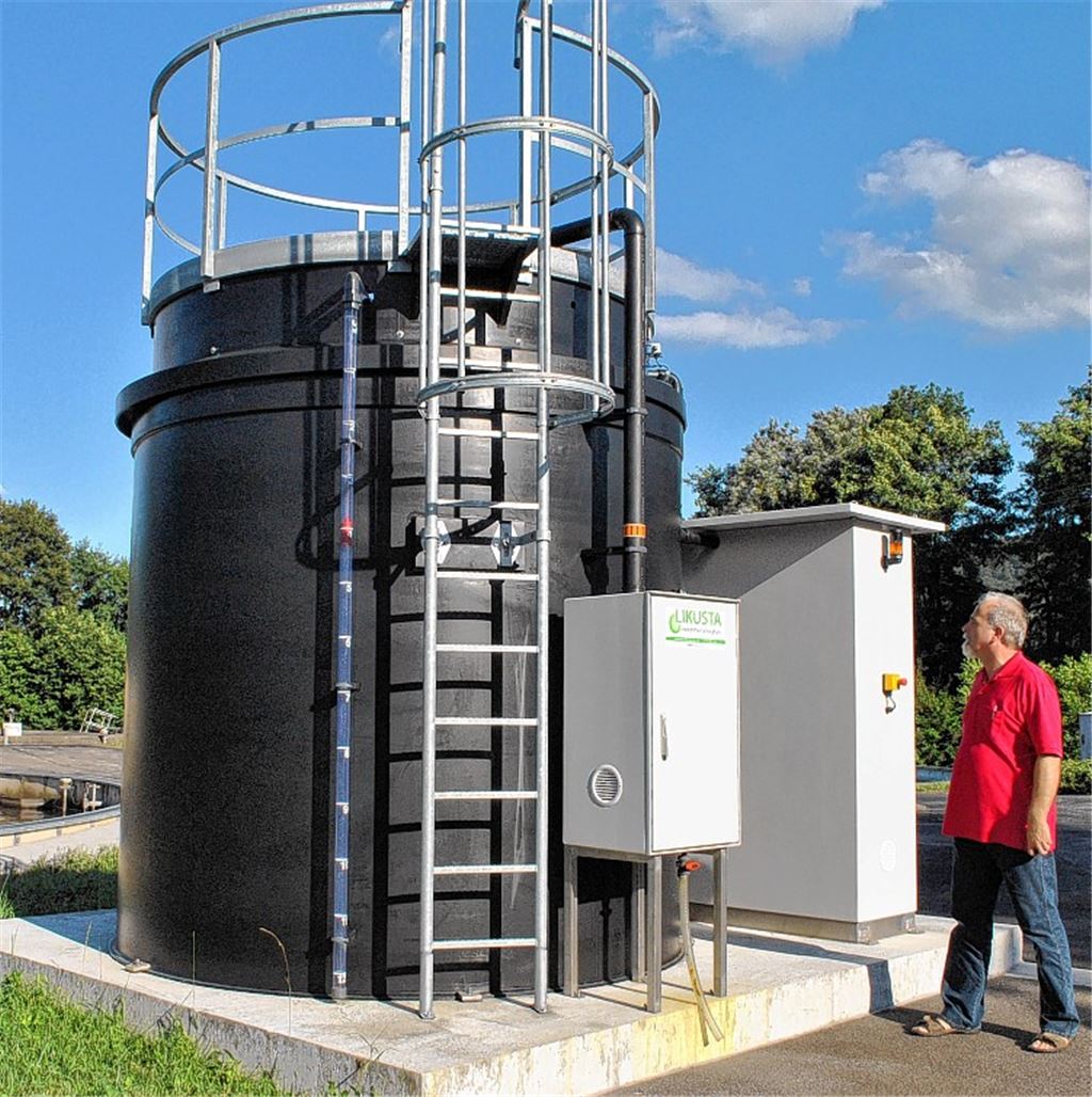 Seit November 2012 im Betrieb: die Anlage zur Phosphor-Reduzierung. Foto: Stahlfeld