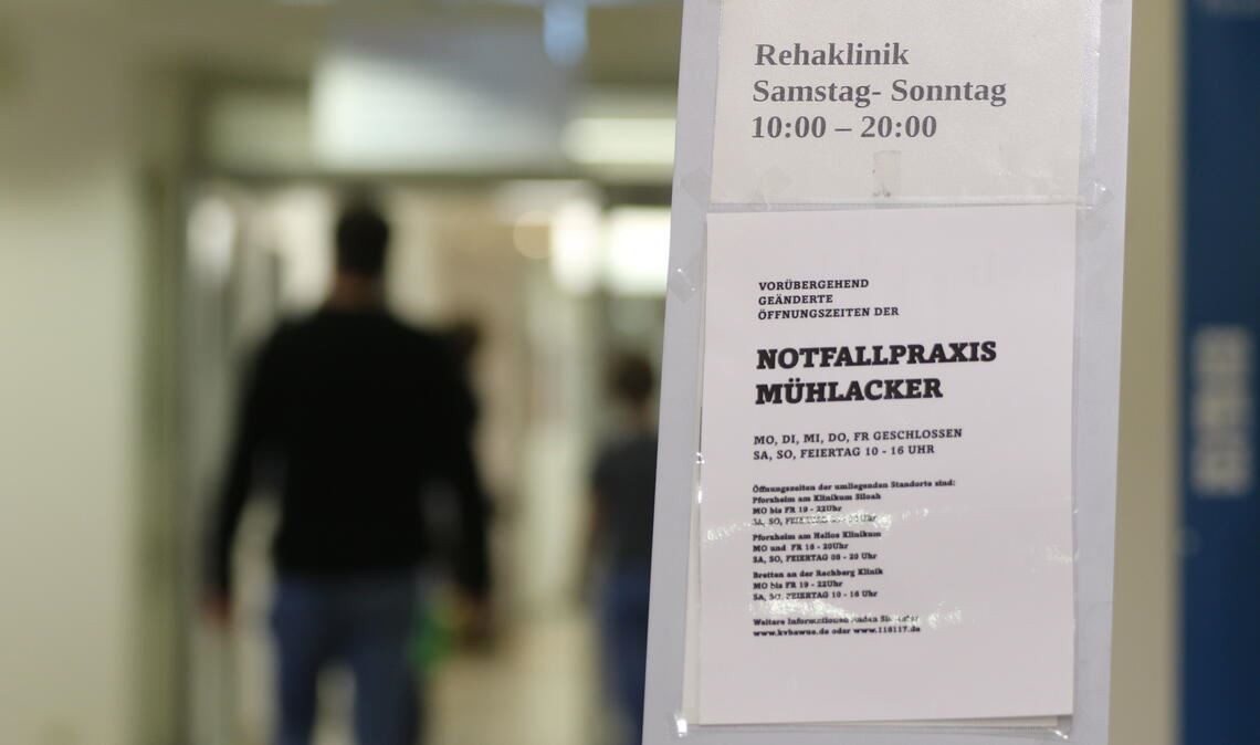 Seit September 2023 hat die Notfallpraxis in Mühlacker „vorübergehend“ nur noch eingeschränkt am Samstag und an den Sonn- und Feiertagen geöffnet. Foto: Archiv