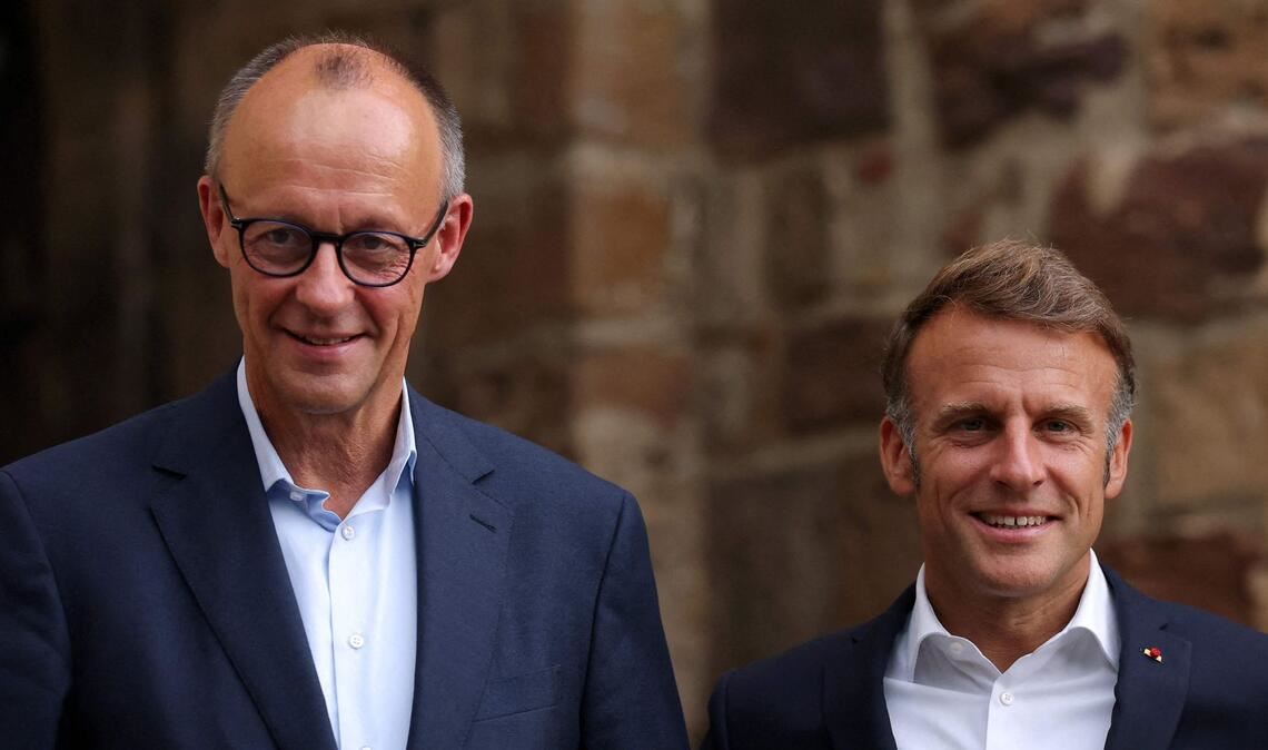Seite an Seite: Friedrich Merz und Emmanuel Macron.