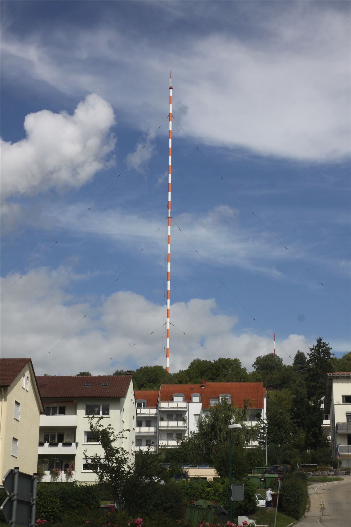 Sender Mühlacker, von Lomersheim aus fotografiert.
