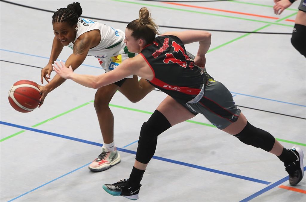 Shaylisha Colley (li.) ist erst kürzlich zu den Sternen gestoßen und hat bereits gezeigt, dass sie eine Verstärkung ist. Foto: Rubner