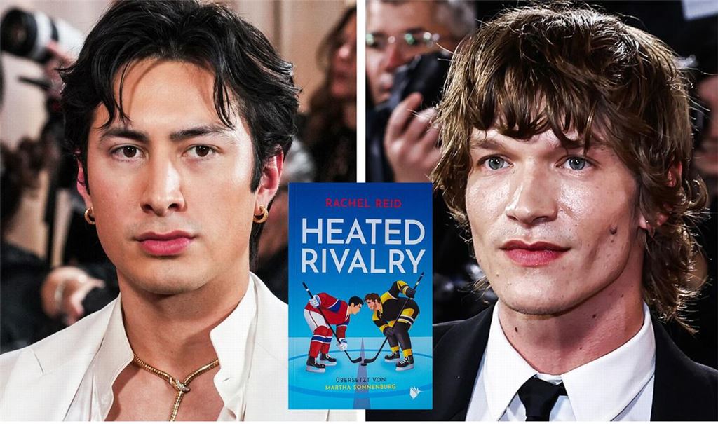 Sie sind durch die Verfilmung von „Heated Rivalry“ ganz schön berühmt geworden: Hudson Williams (l.) und Connor Storrie.